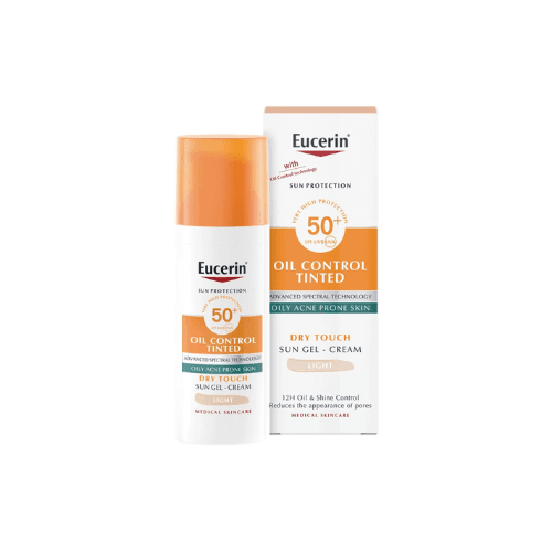 Eucerin Sun Protection Oil Control Tinted Light Gel-cream SPF50+ 50 ml, imazhi 1