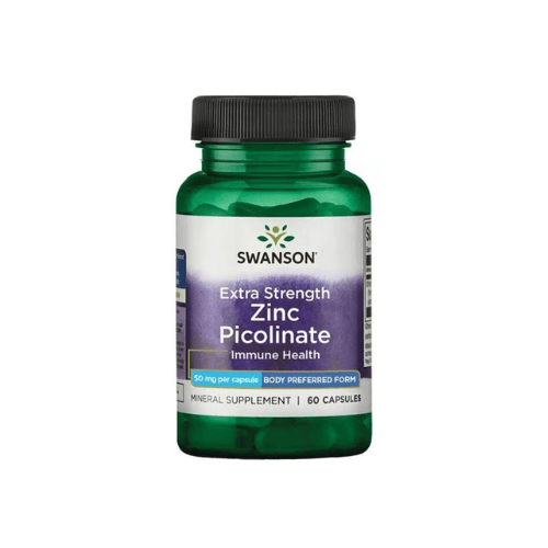 SWANSON EXTRA STRENGTH ZINC PICOLINATE 50 MG X 60 CAPSULES, imazhi 1