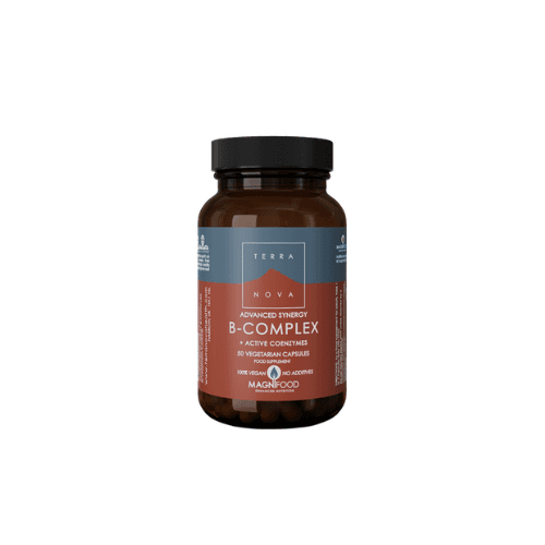 TERRA NOVA ADVANCED SYNERGY B-COMPLEX + ACTIVE COENZYMES X 50 VEGETARIAN CAPSULES, imazhi 1