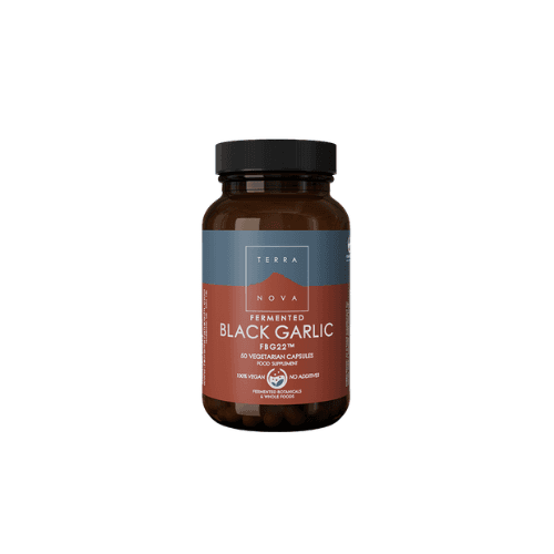TERRA NOVA FERMENTED BLACK GARLIC X 50 VEGETARIAN CAPSULES, imazhi 1