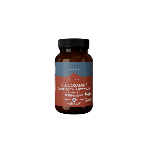 TERRA NOVA GLUCOSAMINE CHONDROITIN & BOSWELLIA COMPLEX X 50 VEGETARIAN CAPSULES, imazhi 1