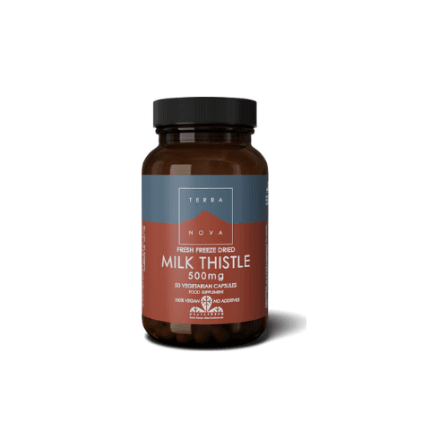 TERRA NOVA MILK THISTLE 500 MG X 50 VEGETARIAN CAPSULES, imazhi 1