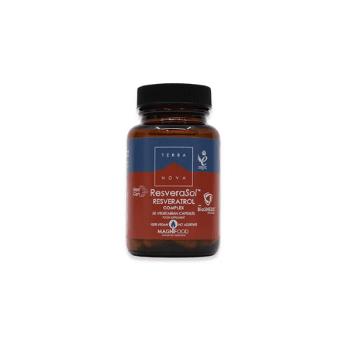 TERRA NOVA RESVERASOL (RESVERATROL COMPLEX ) X 50 VEGETARIAN CAPSULES, imazhi 1