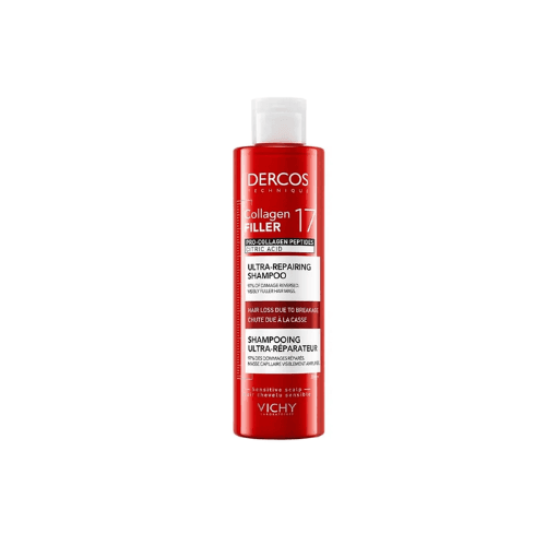VICHY DERCOS COLLAGEN FILLER 17 ULTRA REPAIRING SHAMPOO HAIR LOSS DUE TO BREAKAGE 200ML, imazhi 1