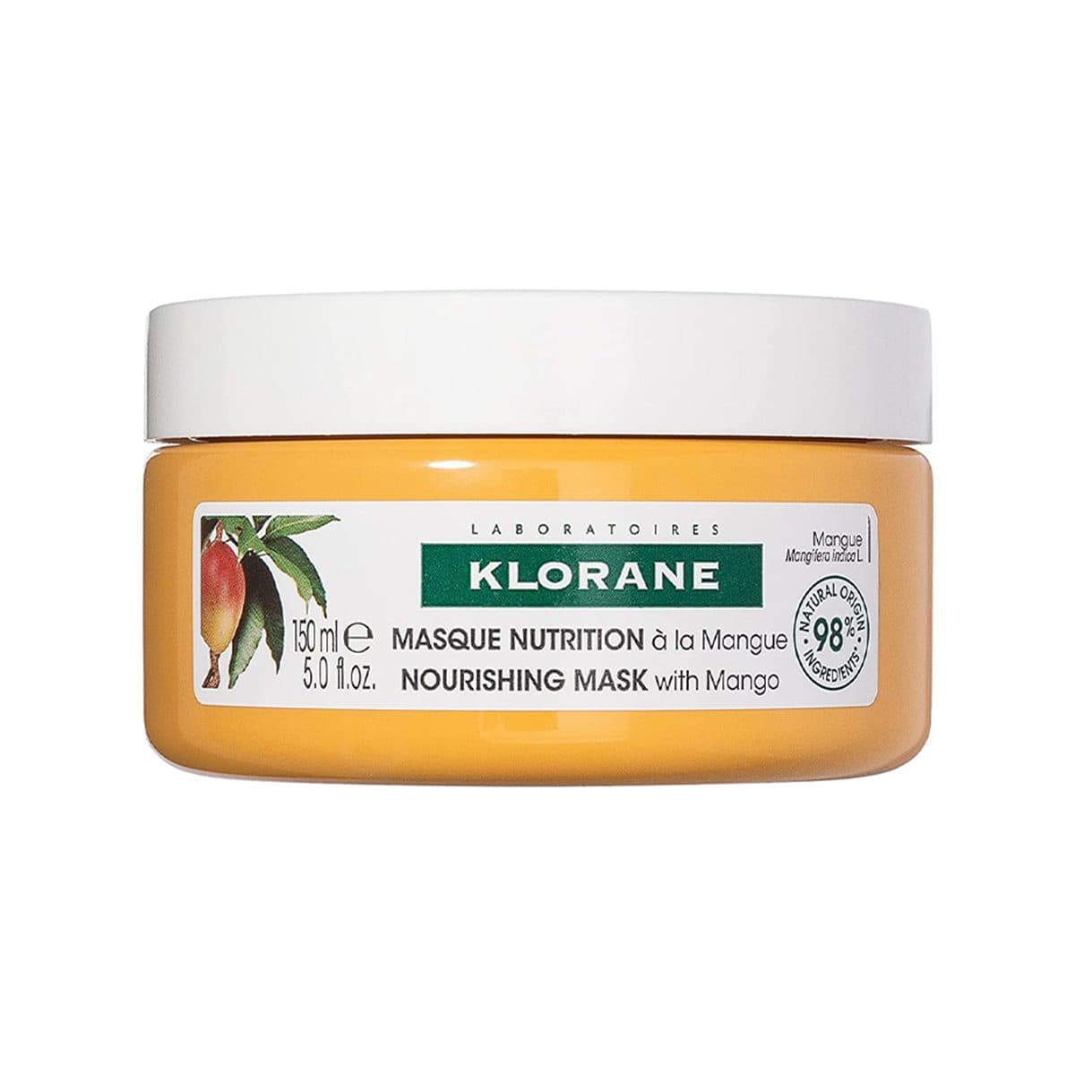 Klorane - Maskë për flokë të thatë, të dëmtuar me mango, imazhi 1