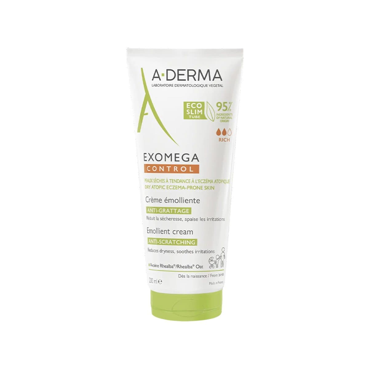 A-Derma - Exomega Control krem zbutës për lëkura atopike, imazhi 1