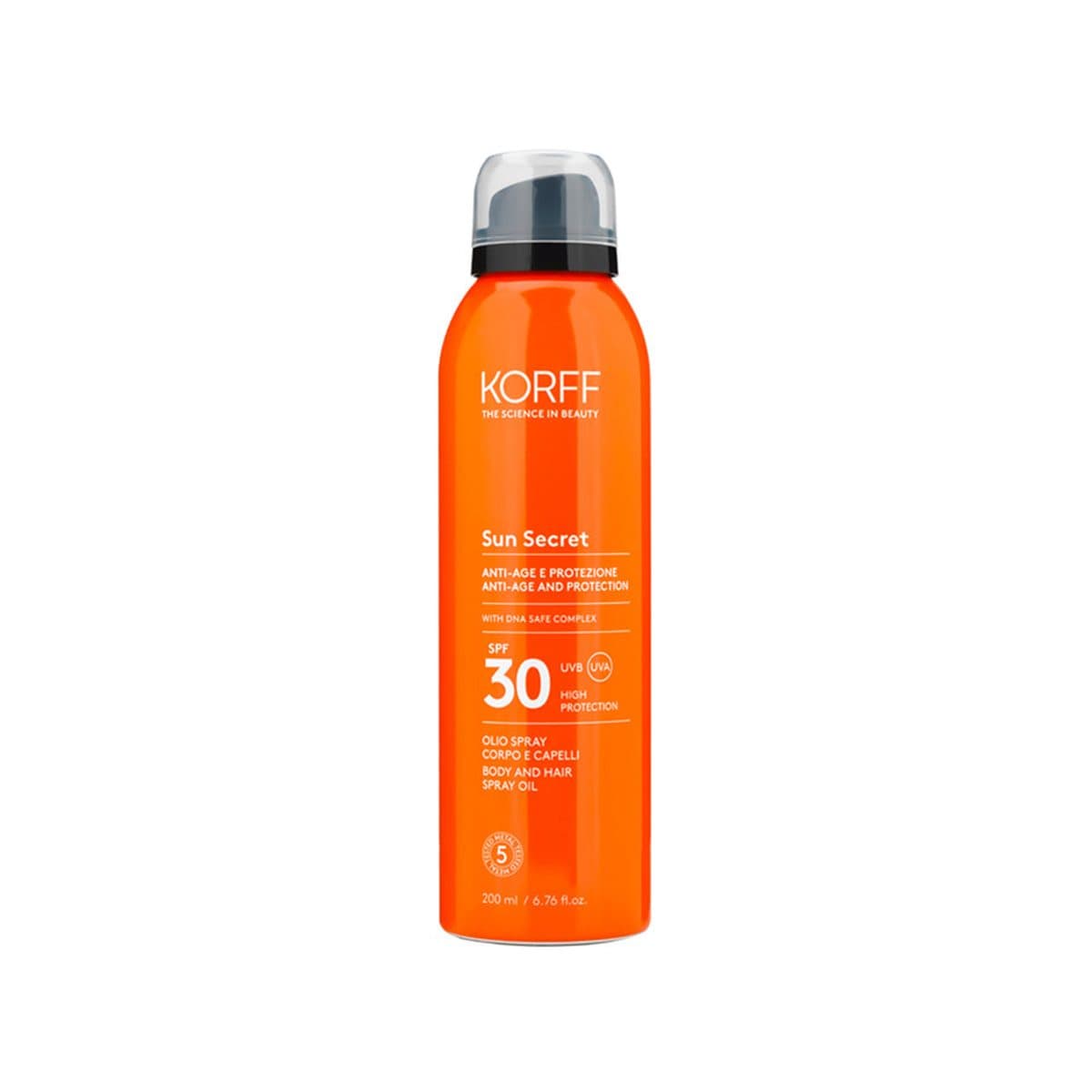 Korff - Sun Secret Body and Hair Spray Oil (SPF 30), imazhi 1