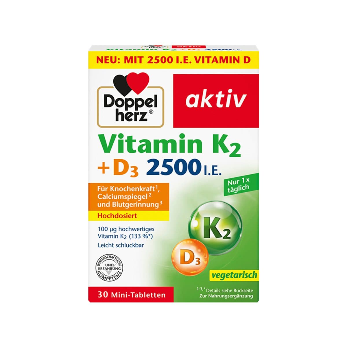 DoppelHerz - Vitamin K2 + D3 2500 IE, imazhi 1