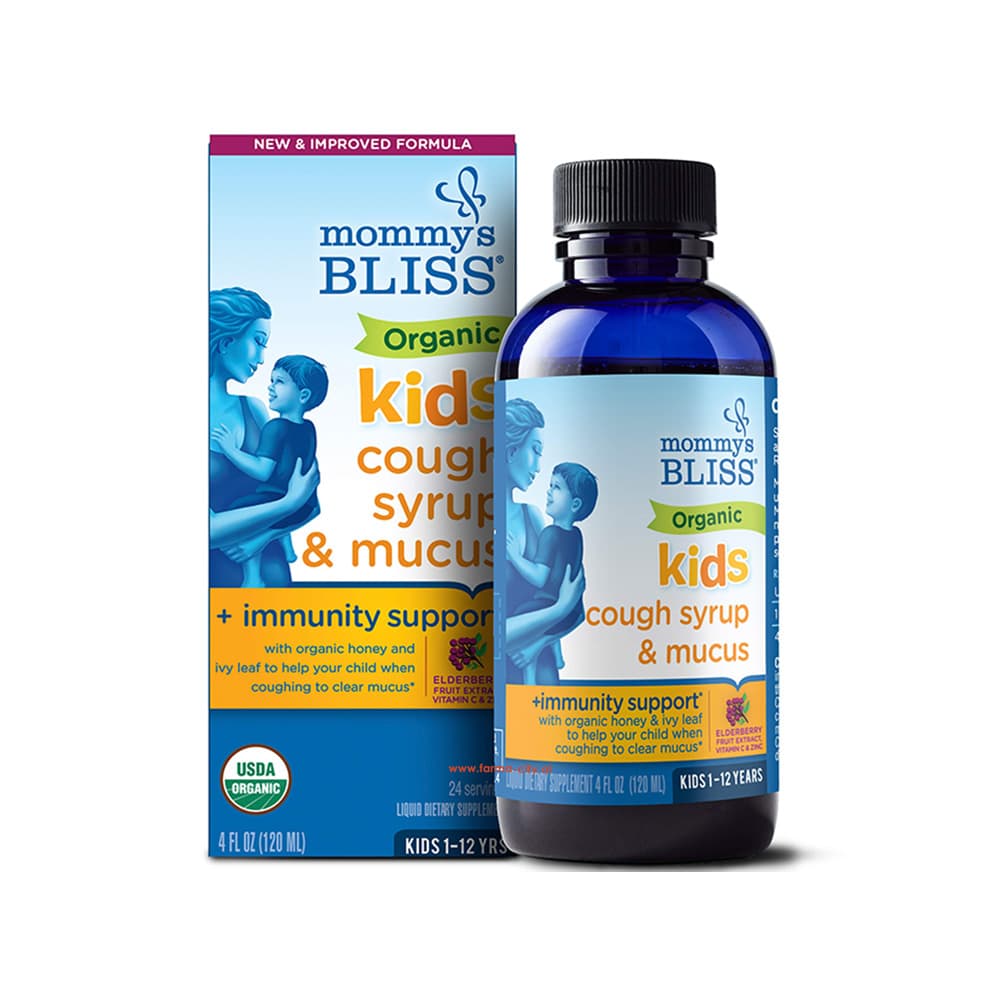 Mommy’s Bliss - Kids Organic Cough Syrup + Immunity Support, imazhi 1