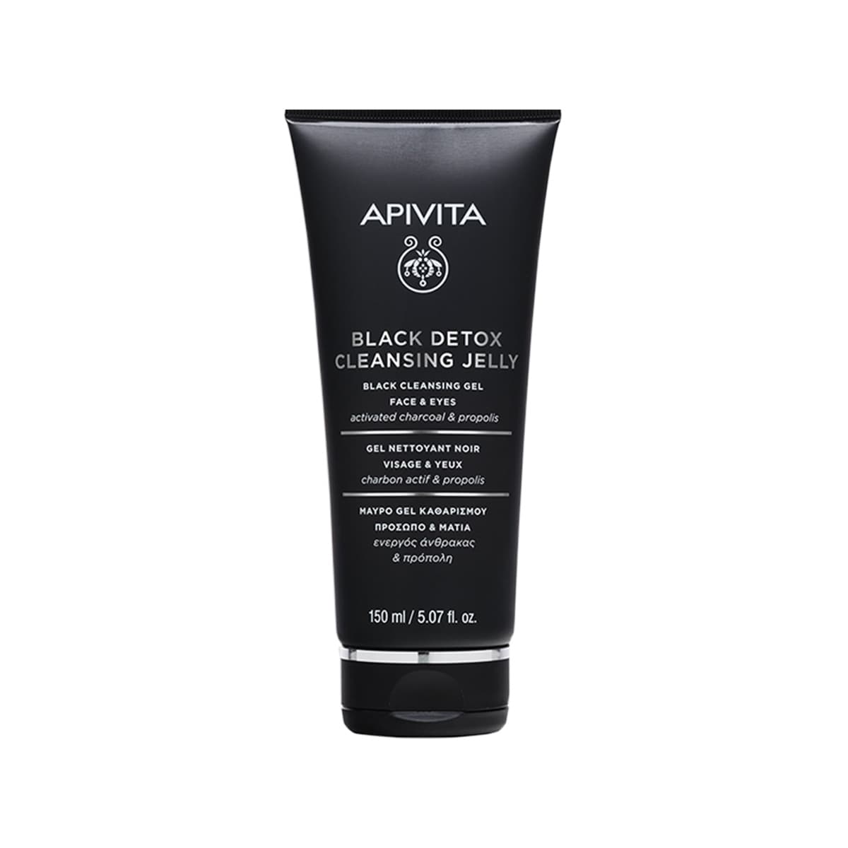 Apivita - Face Cleansing Black Cleansing Gel - Face & Eyes, imazhi 1