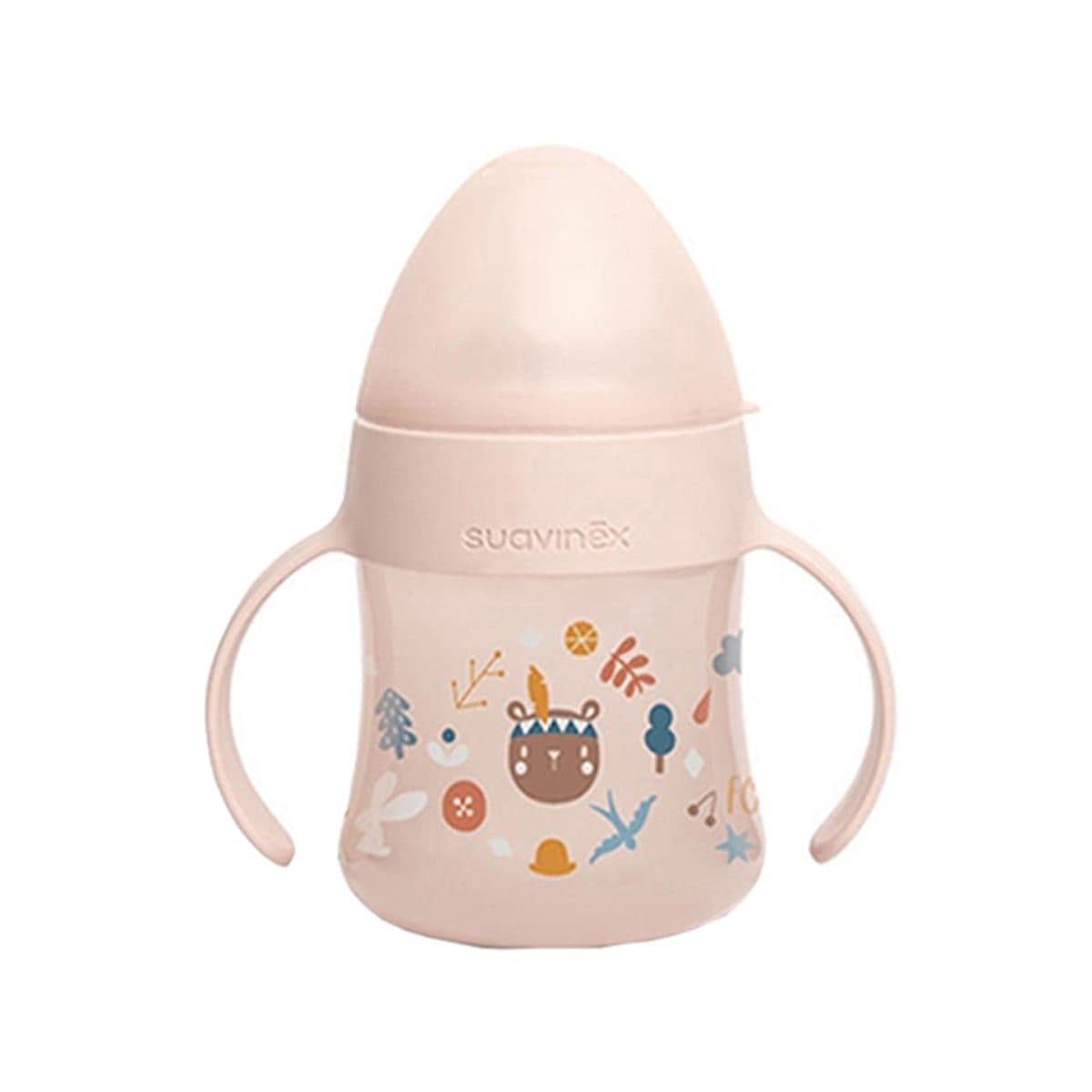 Suavinex - Feeding bottle with handles and soft spout (6m+), imazhi 1