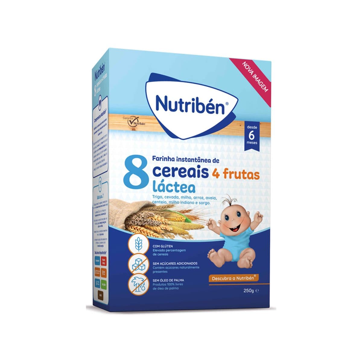 Nutriben - 8 drithërat 4 fruta me qumësht (6m+), imazhi 1
