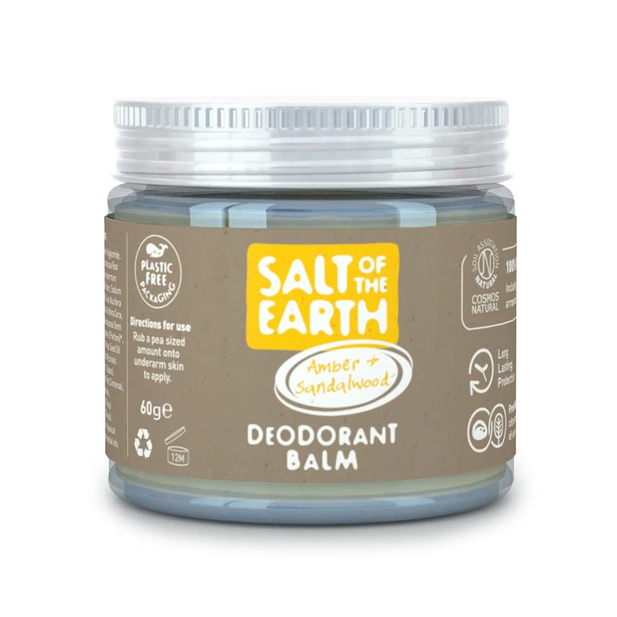 Salt of the Earth - Amber & Sandalwood Natural Deodorant Balm, imazhi 1