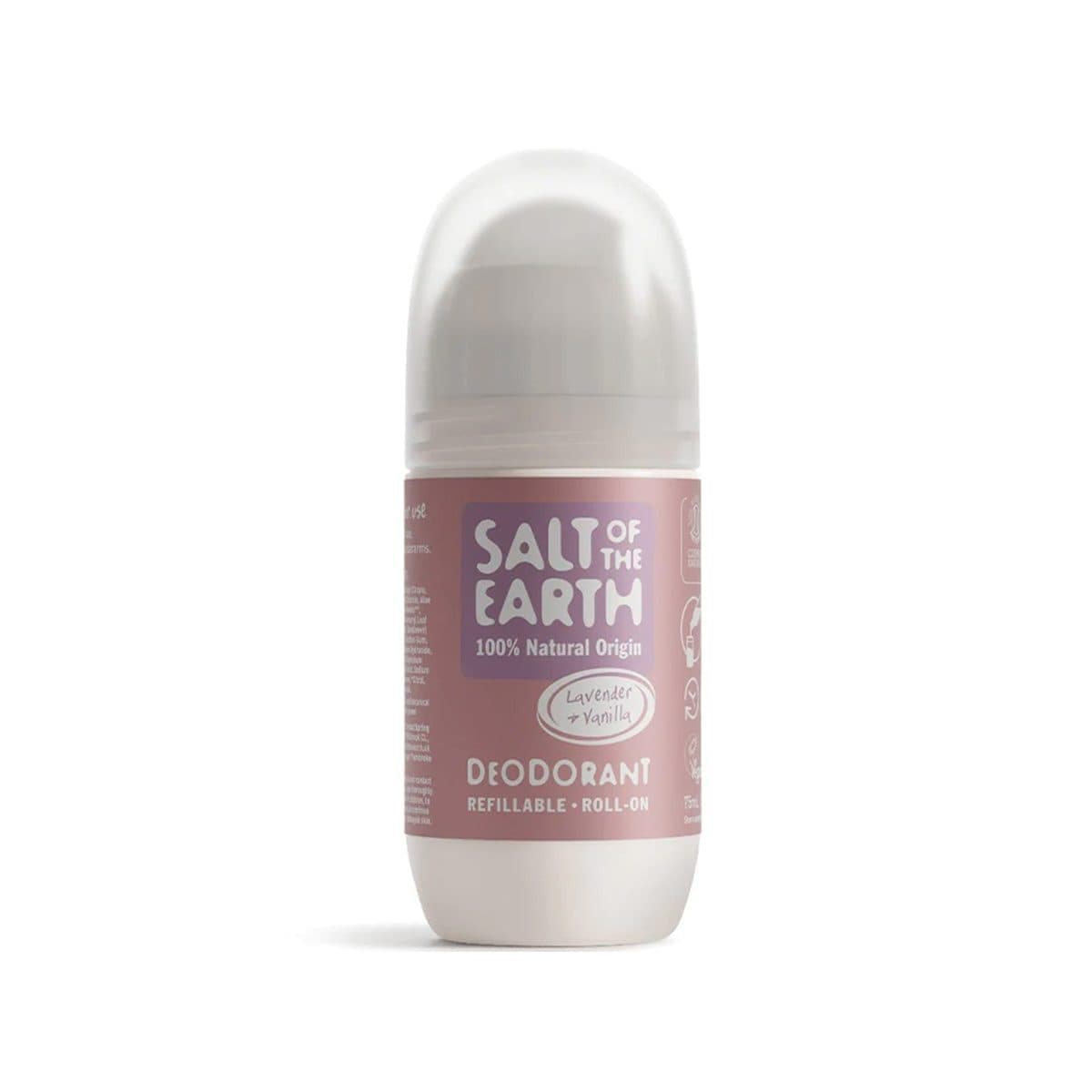 Salt of the Earth - Lavender & Vanilla Natural Roll-On Deodorant, imazhi 1