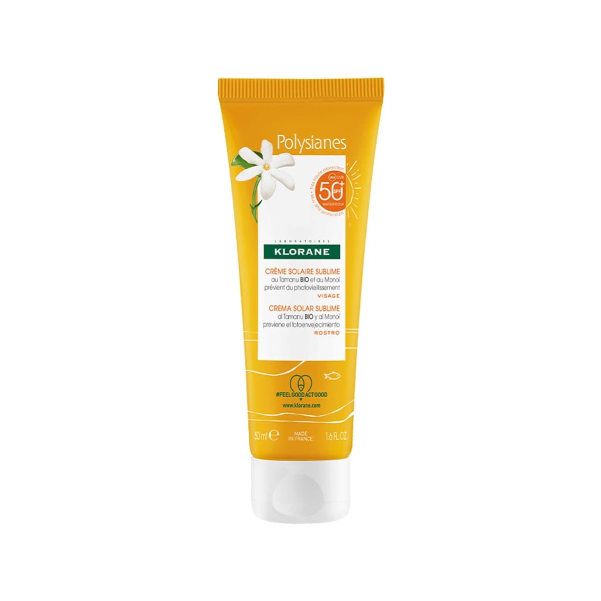 Klorane - Polysianes Sublime Sun Cream (SPF 50+), imazhi 1