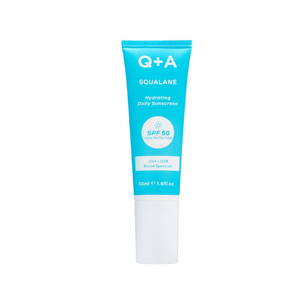 Q+A - Squalane Hydrating Daily Sunscreen (SPF 50), imazhi 1