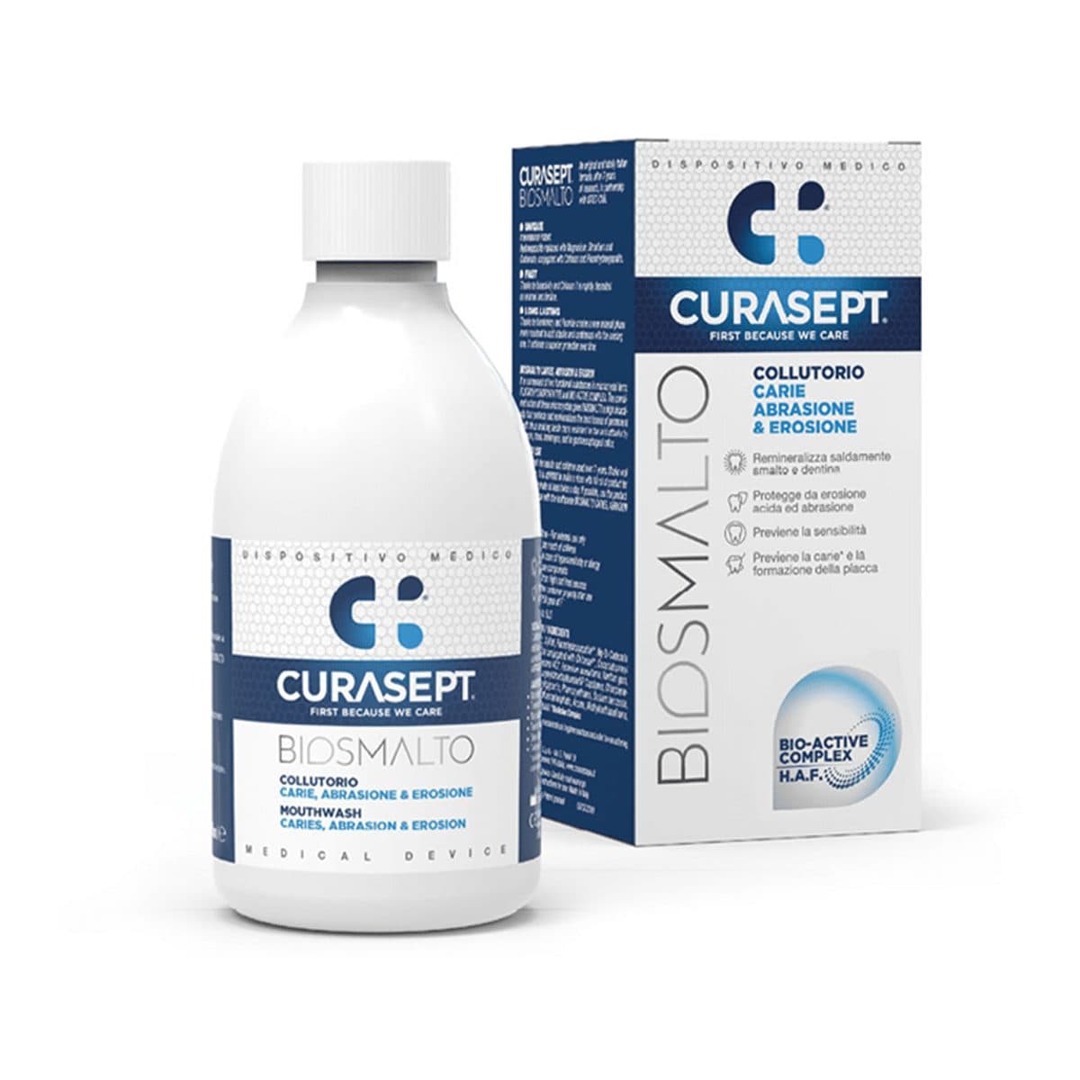 Curasept - Biosmalto Mouthwash Caries, Abrasion & Erosion, imazhi 1