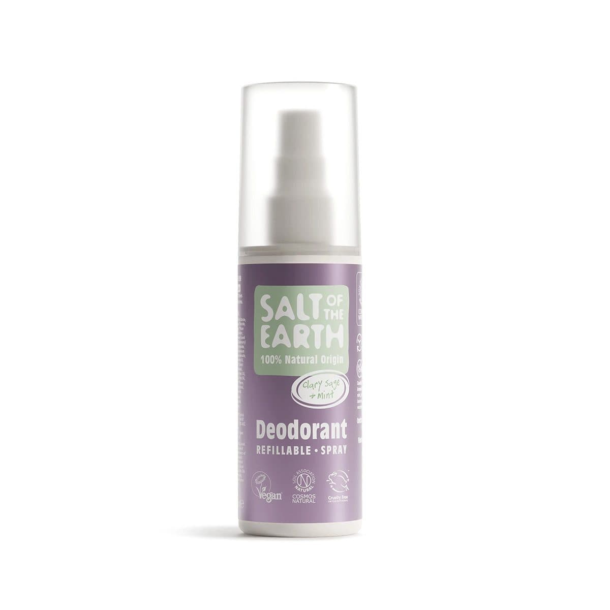 Salt of the Earth - Clary Sage & Mint Natural Spray Deodorant, imazhi 1