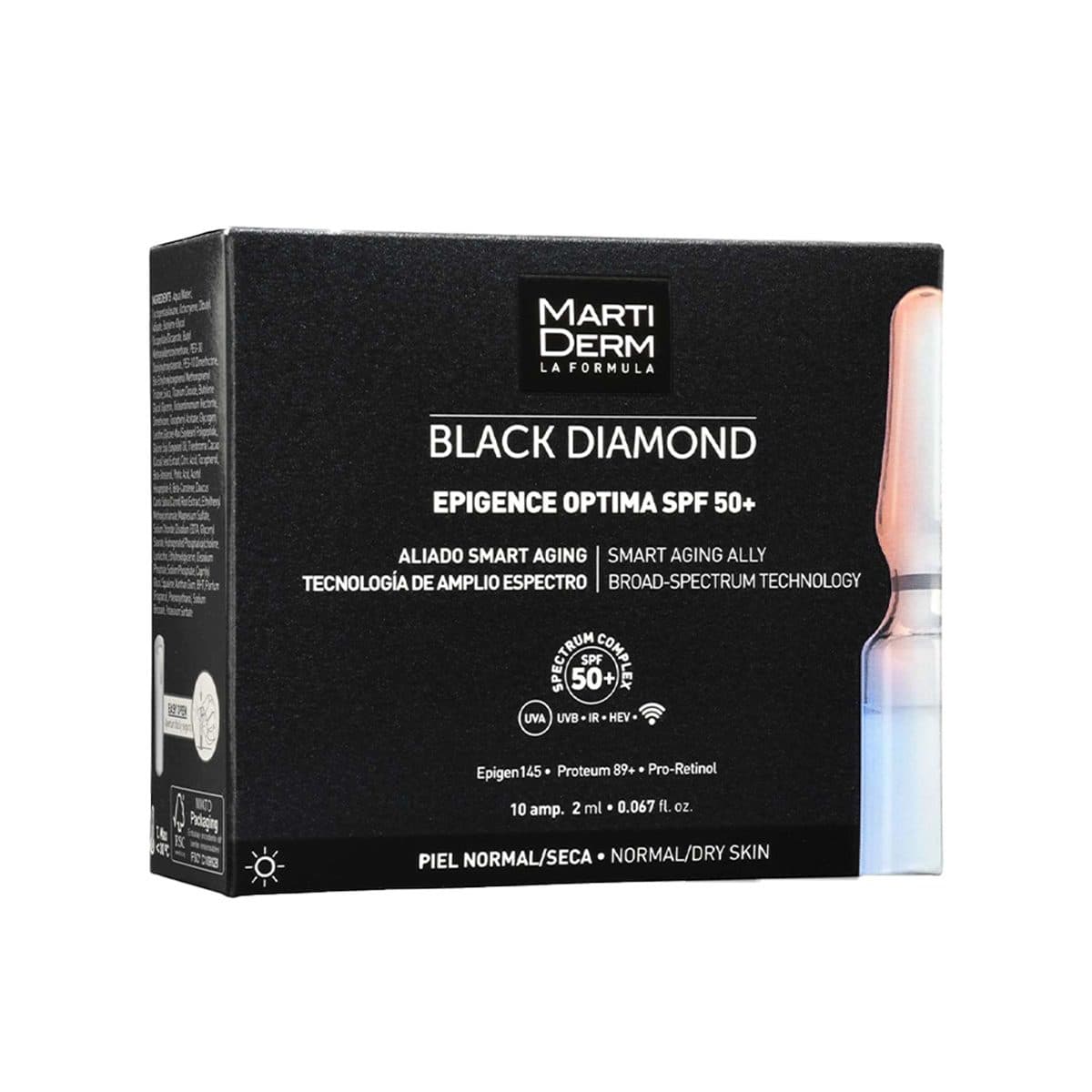 Martiderm - Black Diamond Epigence Optima Ampoules (SPF 50+), imazhi 1