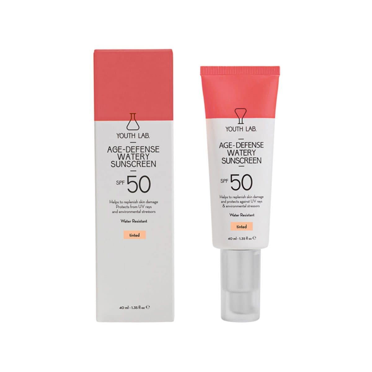 Youth Lab - Age-Defense Watery Sunscreen Tinted (SPF 50+), imazhi 1