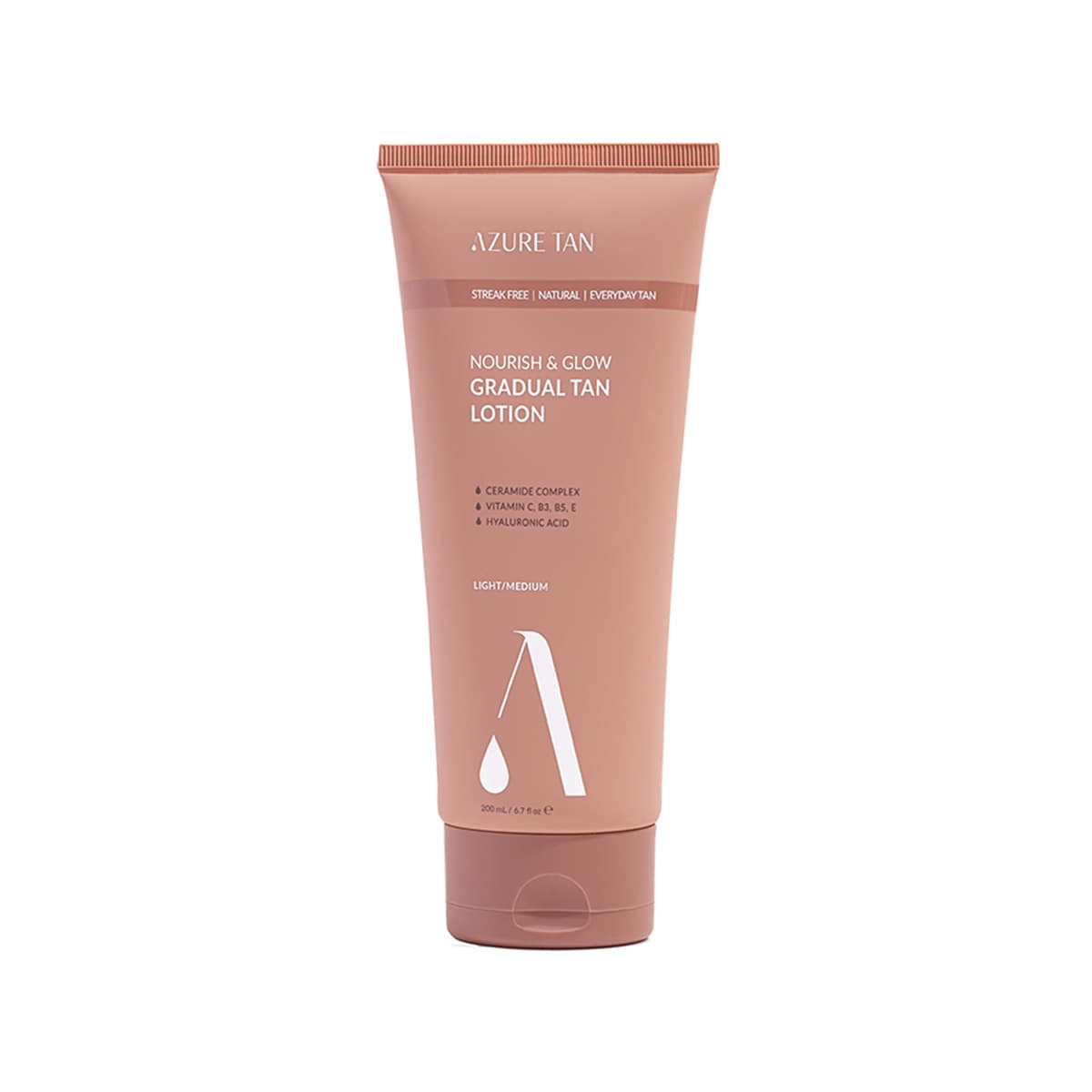 Azure Tan - Nourish & Glow Gradual Tan Lotion (Light To Medium), imazhi 1