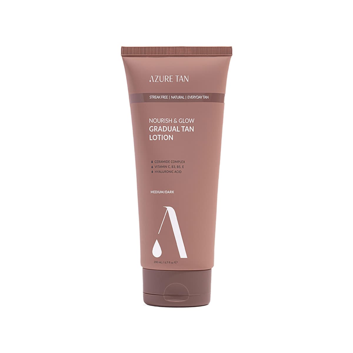 Azure Tan - Nourish & Glow Gradual Tan Lotion (Medium To Dark), imazhi 1