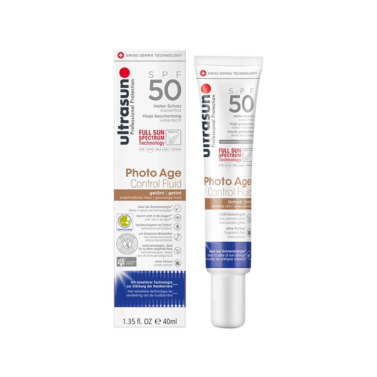Ultrasun - Photo Age Control Fluid Tinted (SPF 50+), imazhi 1