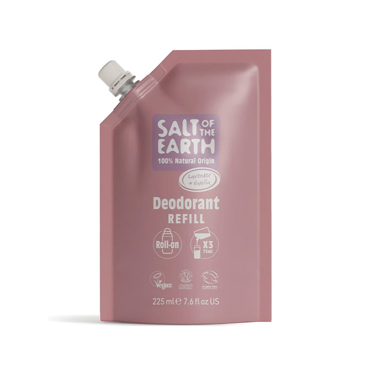 Salt of the Earth - Lavender & Vanilla Natural Roll-On Deodorant Refill, imazhi 1