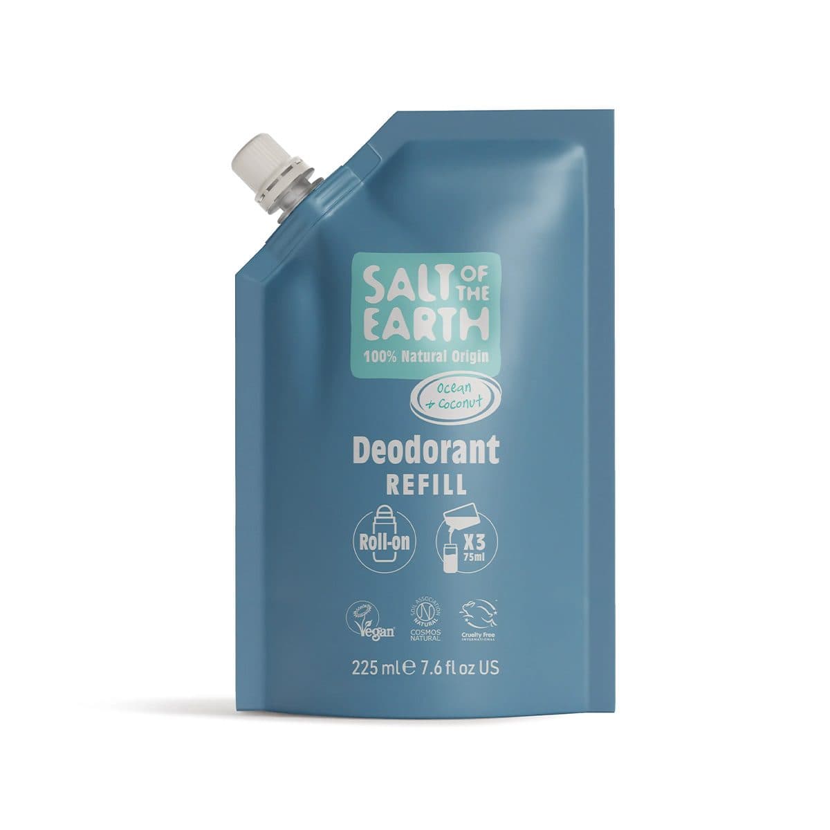 Salt of the Earth - Ocean & Coconut Natural Deodorant Roll-On Refill, imazhi 1