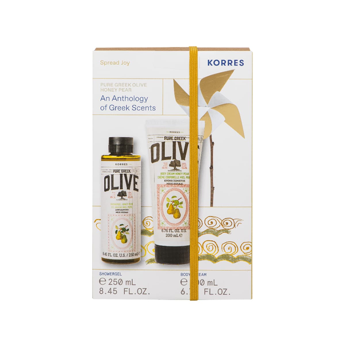 Korres - Honey Pear Shower Gel & Body Cream Set, imazhi 1