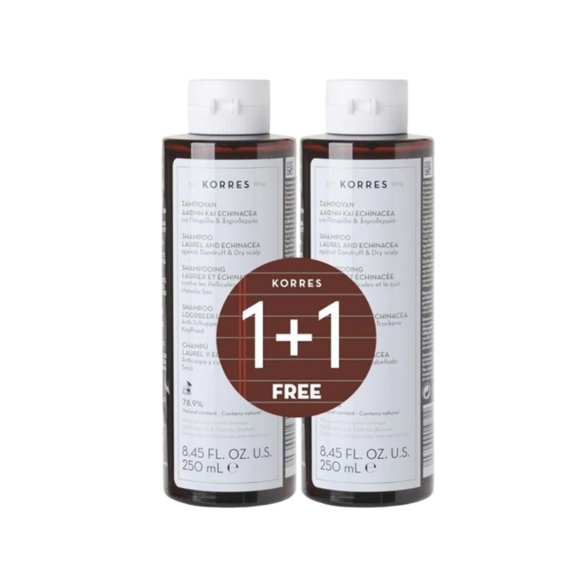Korres - Laurel & Echinacea Dandruff & Dry Scalp Shampoo Set, imazhi 1