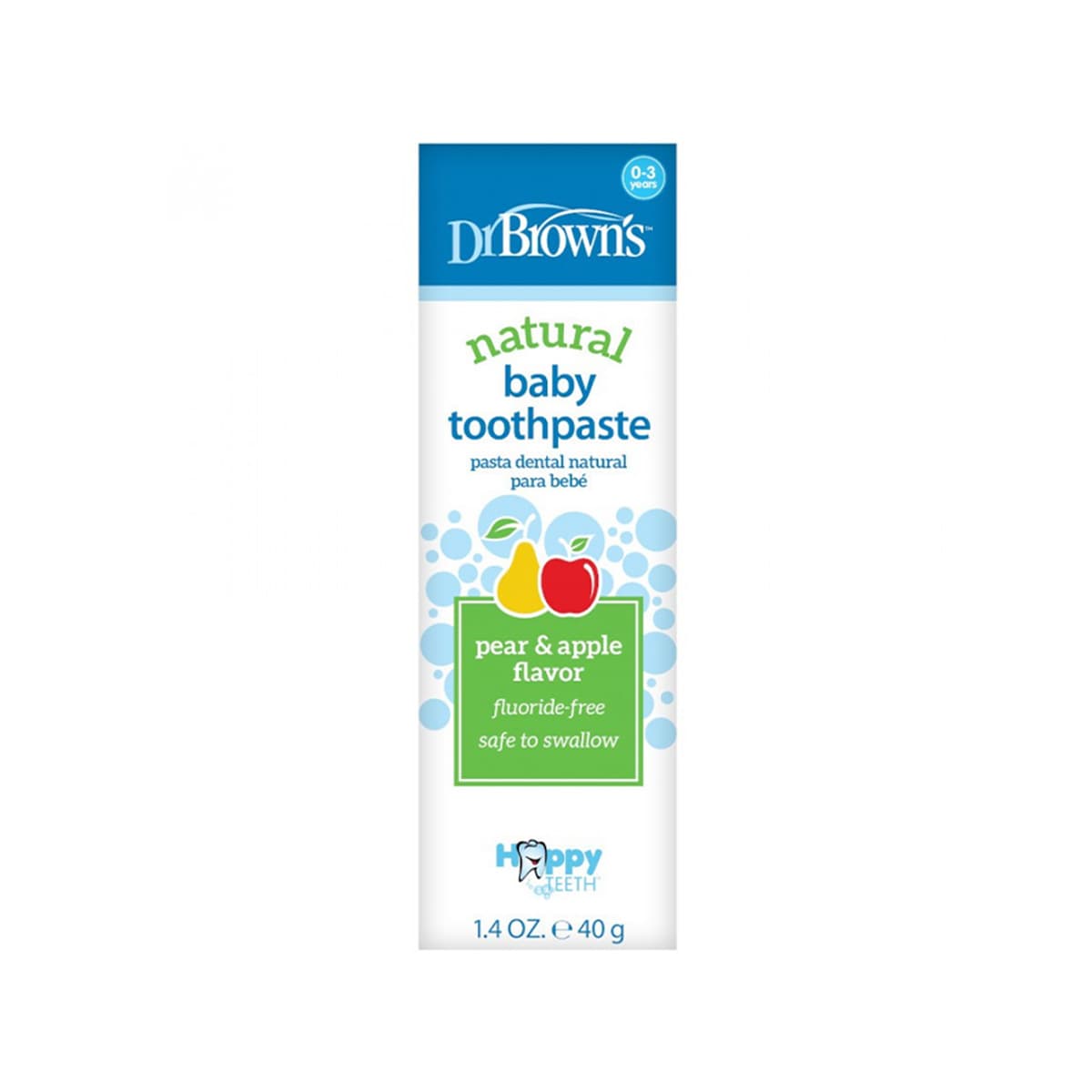 Dr. Brown’s - Baby Toothpaste Fluoride-Free (0-3 vjeç), imazhi 1