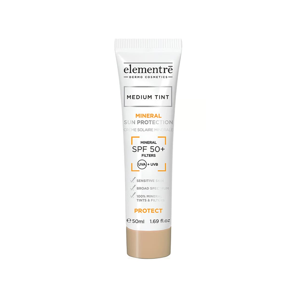 Elementre - Mineral Sun Protection Tinted (SPF 50+), imazhi 1