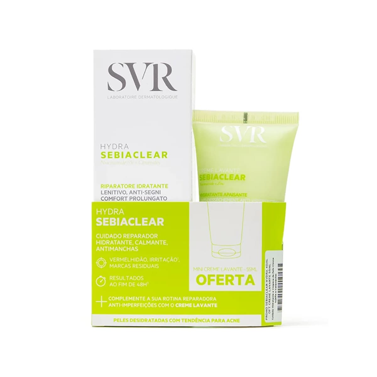 SVR - Sebiaclear Active Gel + Cleanser Promo Set, imazhi 1