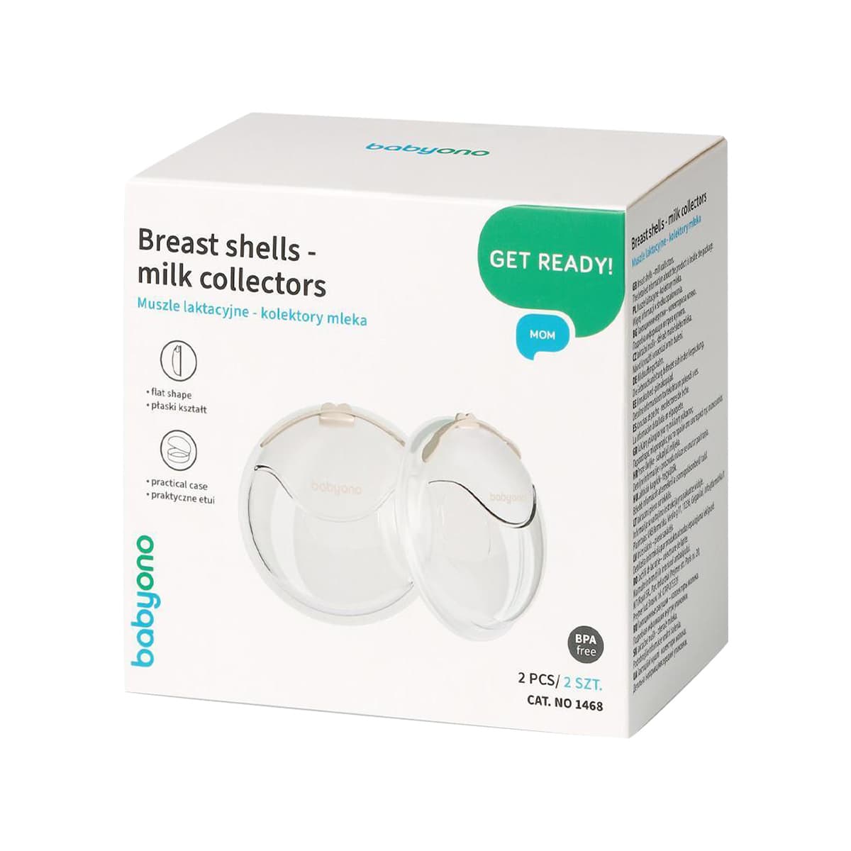 Babyono - Breast Shells Milk Collector (2 Pack), imazhi 1
