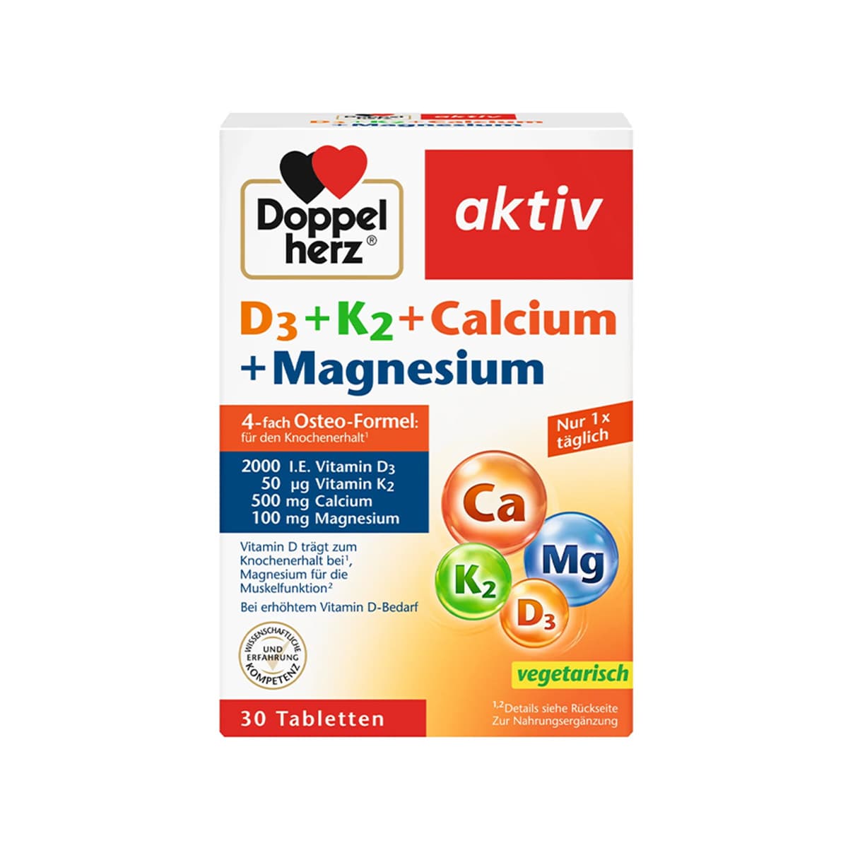Doppelherz - D3 + K2 + Calcium + Magnesium, imazhi 1