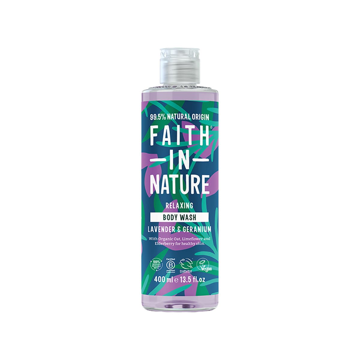 Faith in Nature - Lavender & Geranium Body Wash, imazhi 1