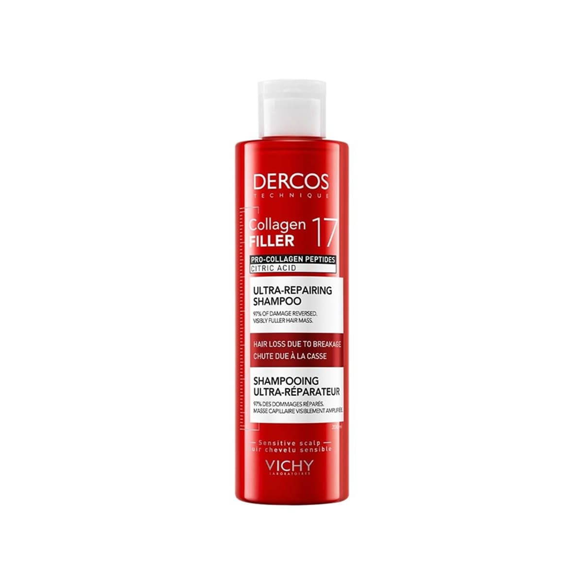 Vichy - Dercos Collagen Filler 17 Ultra Repair Shampoo, imazhi 1